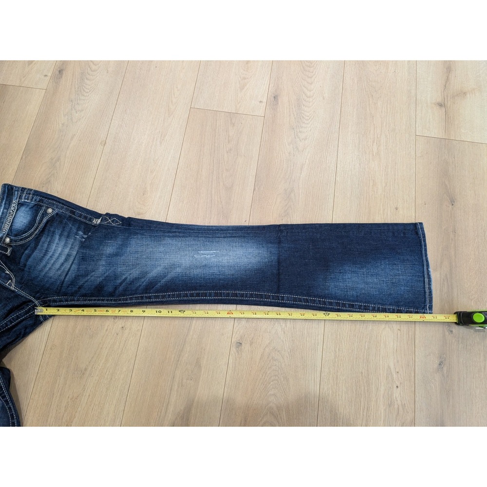 Rock Revival Celine Easy Boot Dark Wash Jeans Size 25 33" Beautiful - Picture 9 of 13